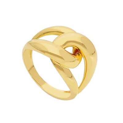 Anello Donna In Oro Giallo 750 a Maglie a Goccia