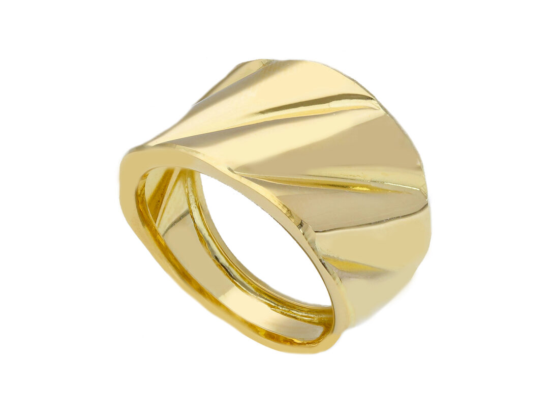 Anello Donna In Oro Giallo 750 a Fascia Fesonata