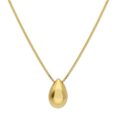 Girocollo Donna Oro Giallo 750 con Pendente a Goccia