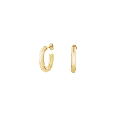 Orecchini Acciaio Gold Breil Hoop Tj3527