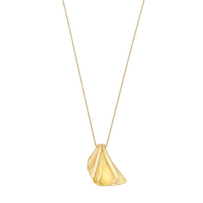 Collana Acciaio Dorato Donna Breil Plisse’ Tj3548