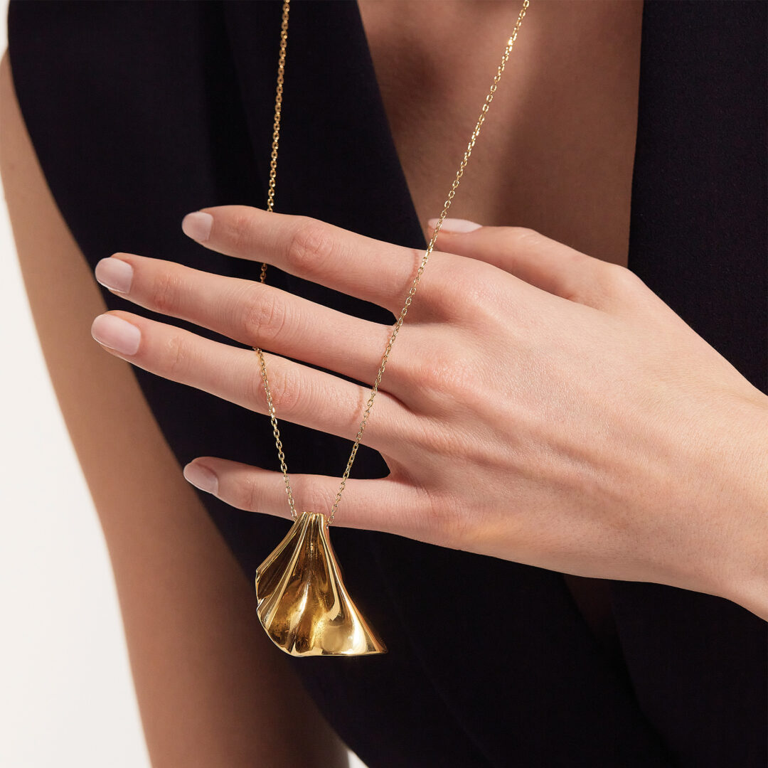 Collana Acciaio Dorato Donna Breil Plisse’ Tj3548 - immagine 2