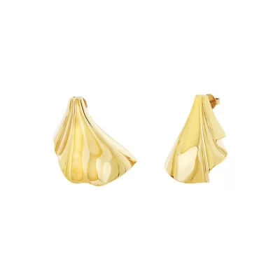 Orecchini Acciaio Gold Breil Plisse ‘ Tj3552