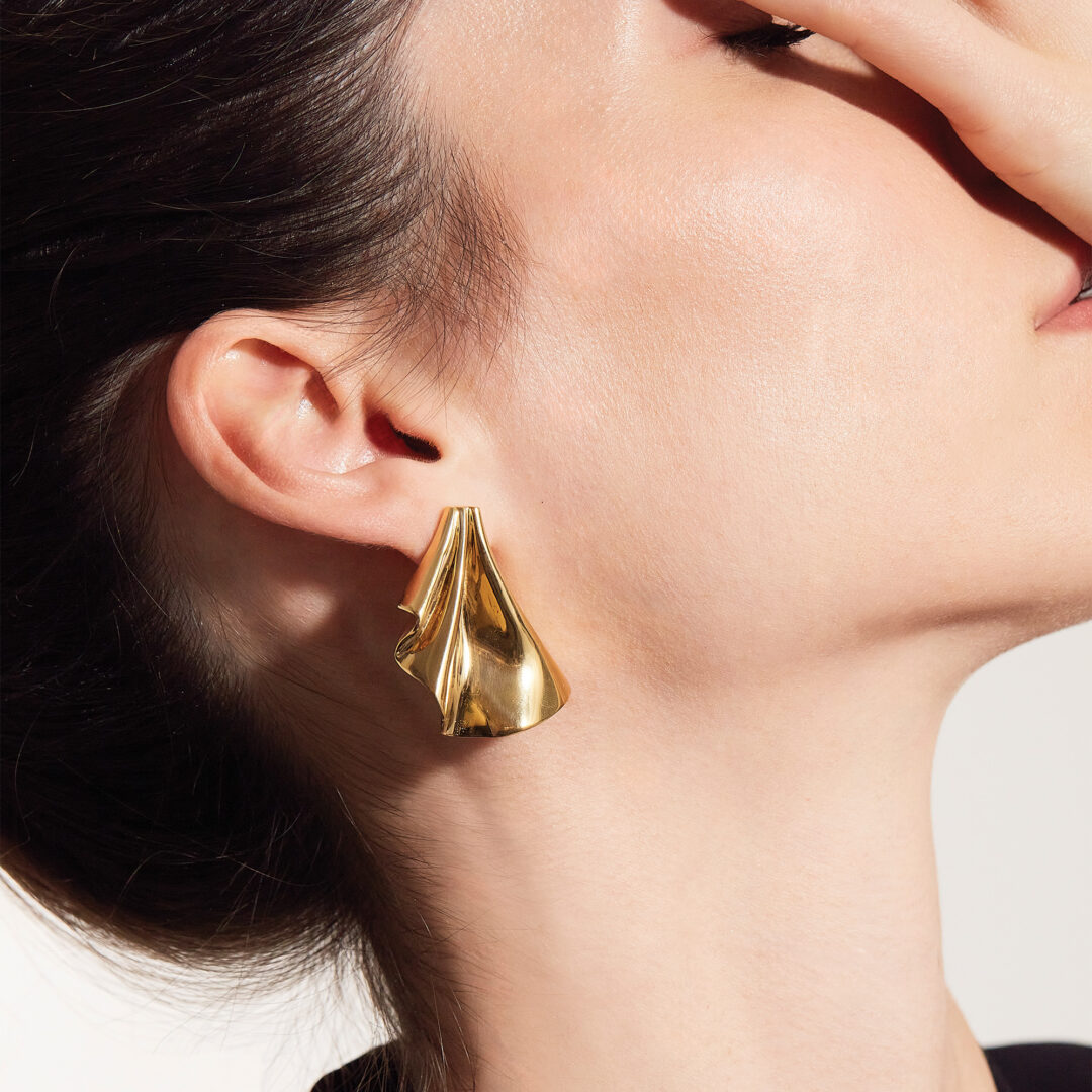Orecchini Acciaio Gold Breil Plisse ‘ Tj3552 - immagine 2