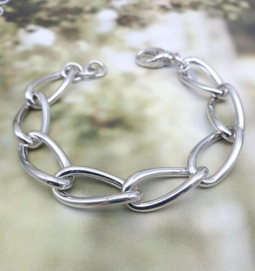 Bracciale Donna in Argento 925 a Maglia Allungata - immagine 2