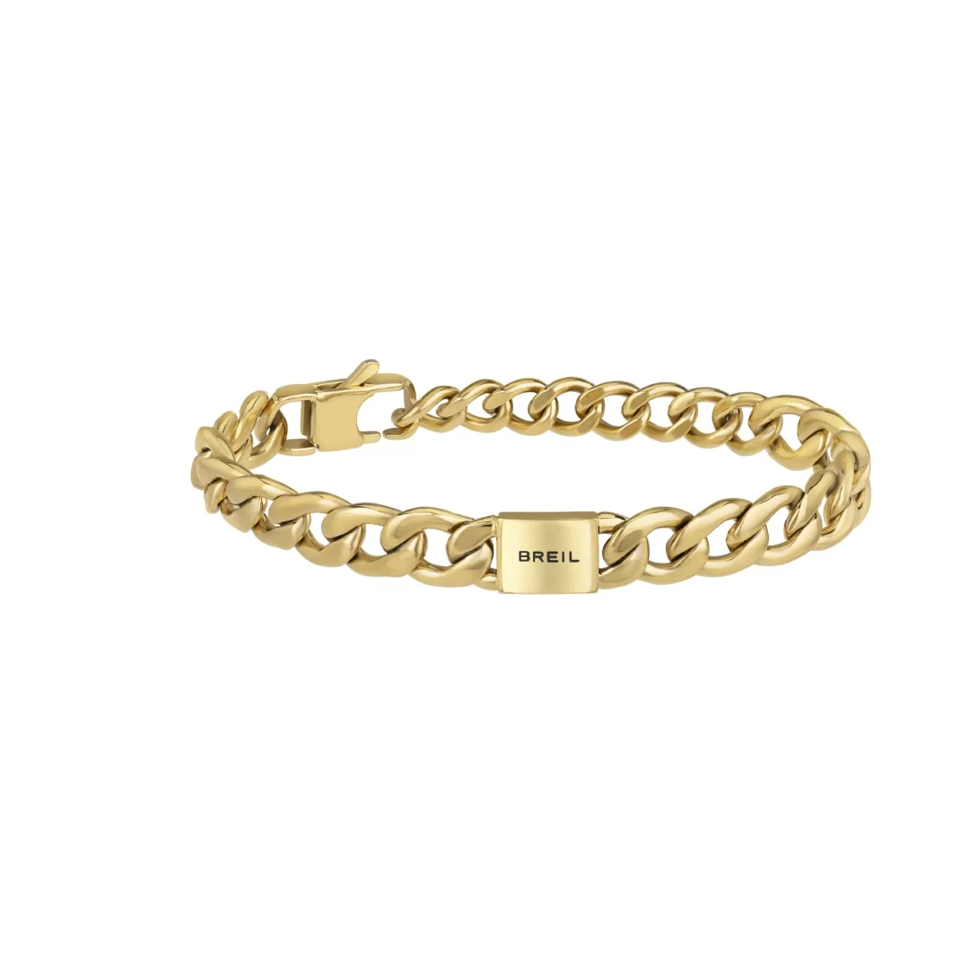Bracciale Acciaio Gold Uomo Breil Logomania Tj3069