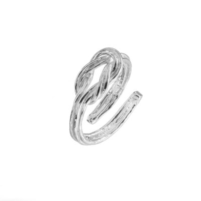 Anello Athena In Argento Naturale con Nodo