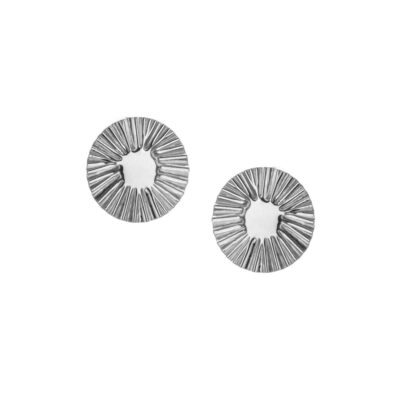 Orecchini Athena Ego a Lobo In Argento Naturale Tondi