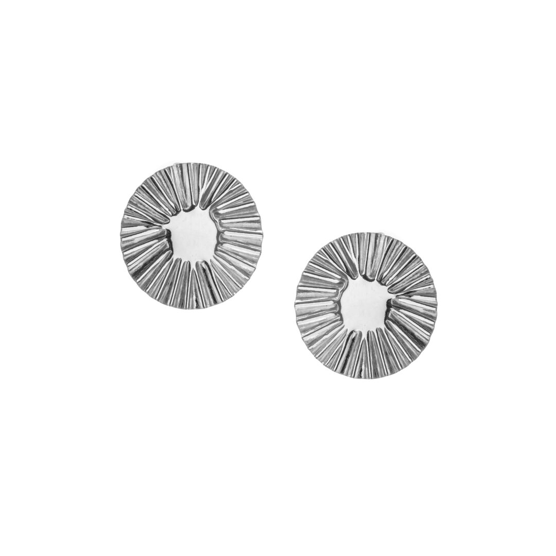 Orecchini Athena Ego a Lobo In Argento Naturale Tondi