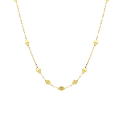 Girocollo in Oro Giallo 750 con Rombi