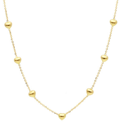 Girocollo in Oro Giallo 750 con Cuori