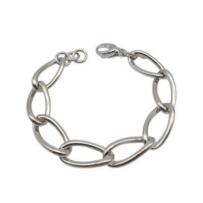 Bracciale Donna in Argento 925 a Maglia Allungata