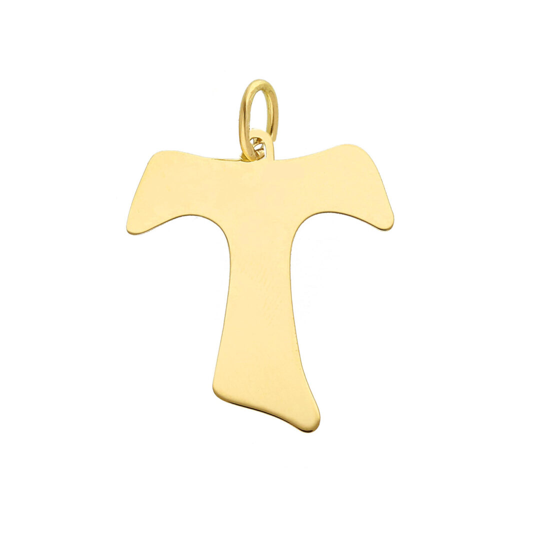 Croce Oro Giallo 750 Tau Grande