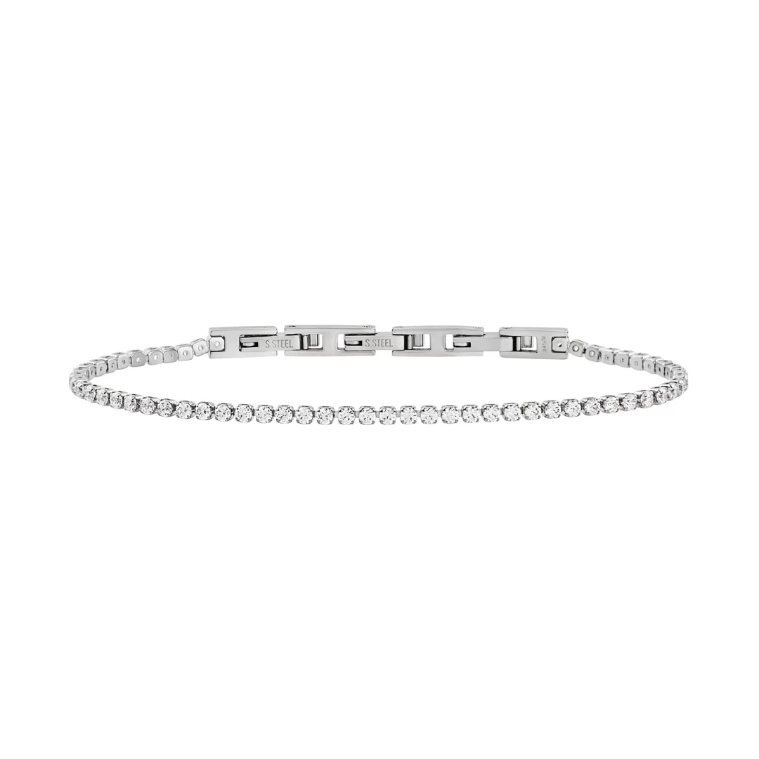 Bracciale Uomo Tennis in Acciaio con Zirconi Breil Tj3595
