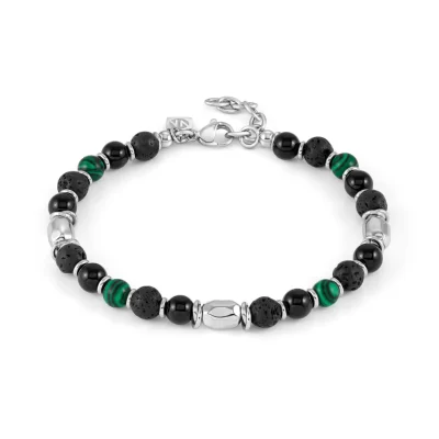 Bracciale Acciaio Uomo Nomination Instinct Style Pietre Colorate 027930/061