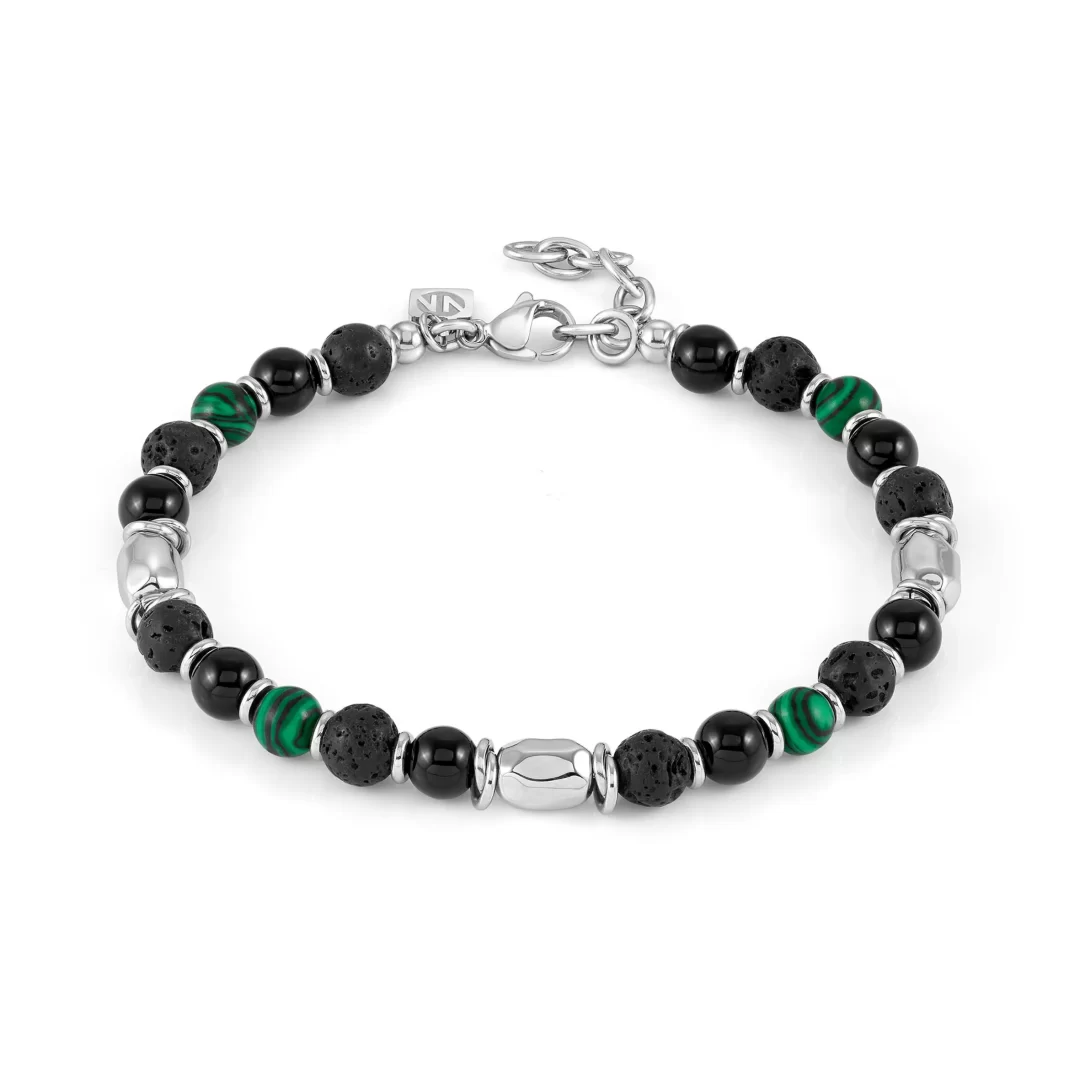 Bracciale Acciaio Uomo Nomination Instinct Style Pietre Colorate 027930/061