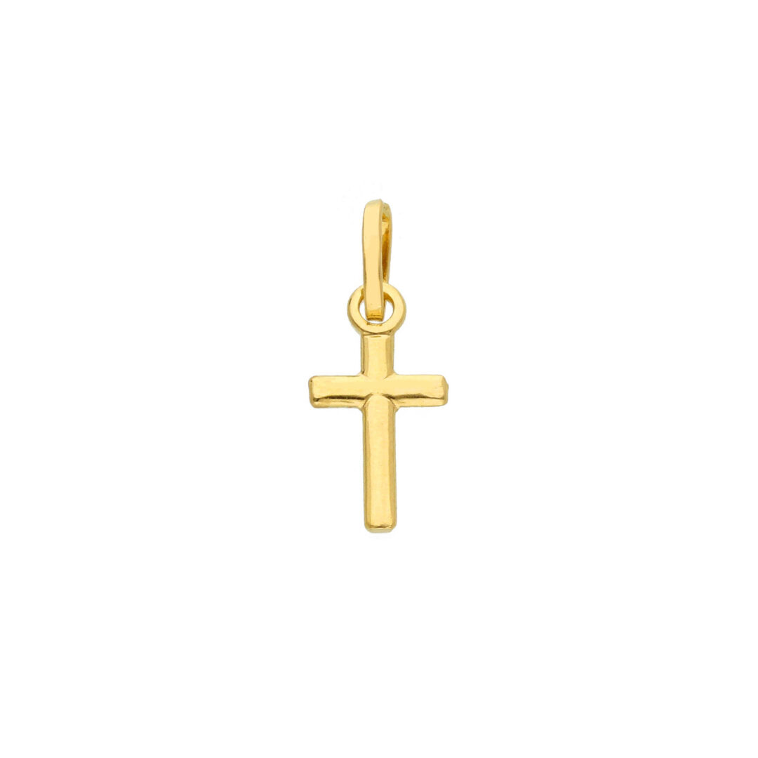 Croce Piccola in Oro Giallo 750 Liscia Lucida