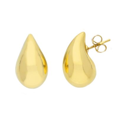 Orecchini Donna Oro Giallo 750 a Goccia Grande