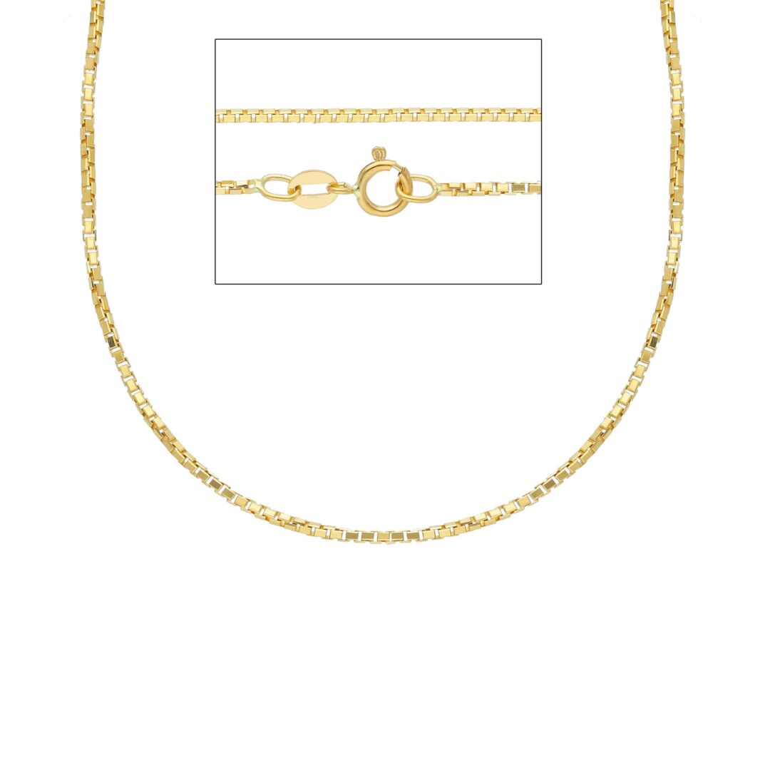 Catena Oro Giallo 750 Maglia Veneziana Ottagonale