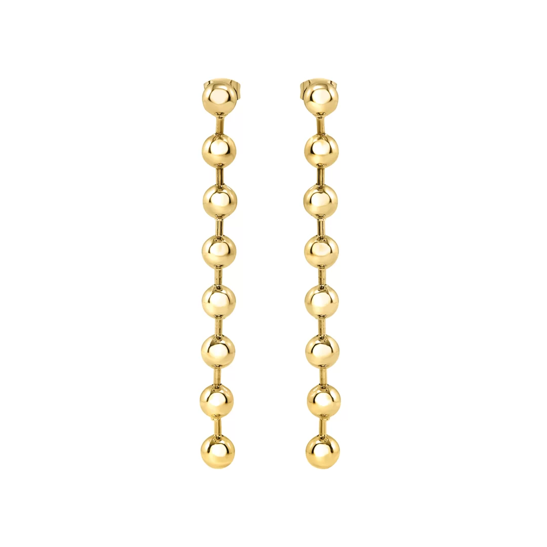 Orecchini Acciaio Gold Breil Bubble TJ3712