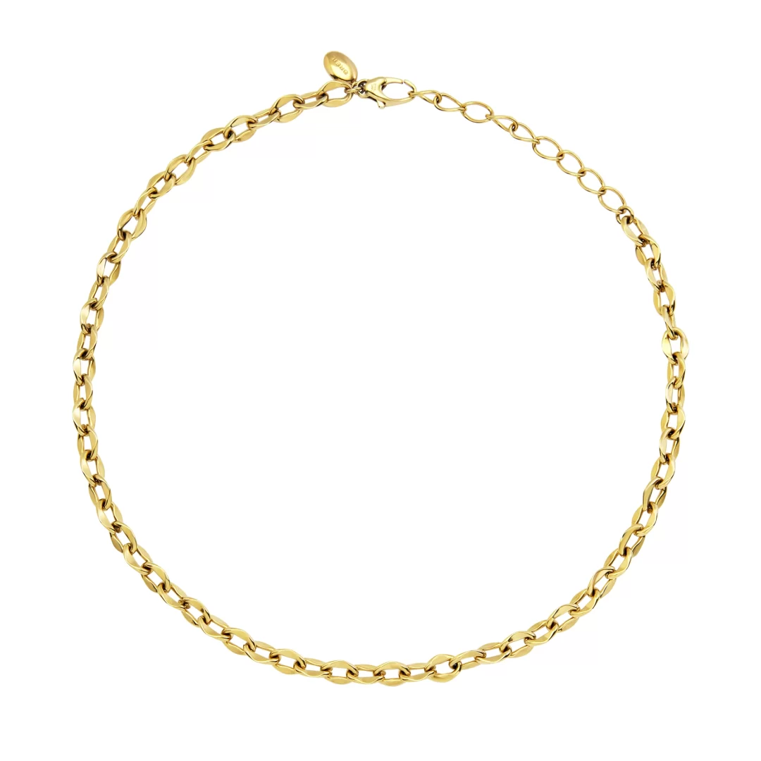 Collana Acciaio Dorato Donna Breil Moor Tj3715