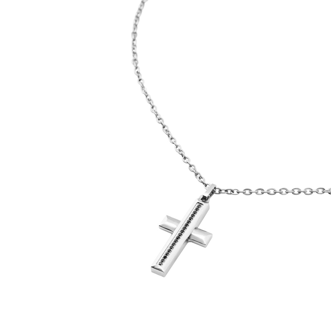 Collana Acciaio Uomo Breil Tag And Cross TJ3637