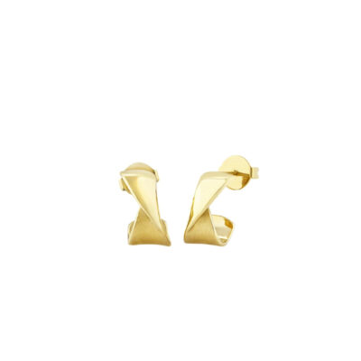 Orecchini Acciaio Gold Breil Retwist TJ3468