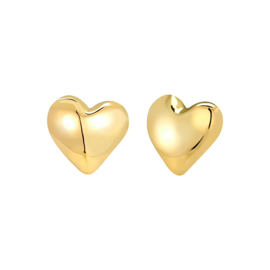 Orecchini Acciaio Gold Breil Big Heart TJ3692