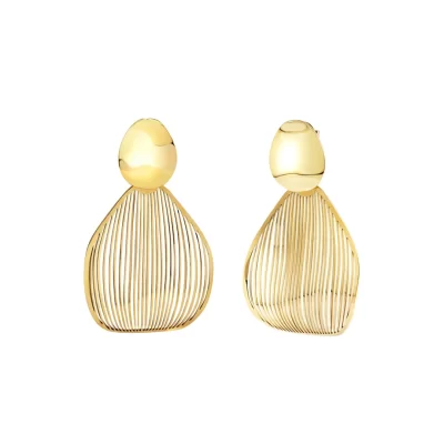 Orecchini in Acciaio Dorato Breil Whisper TJ3702