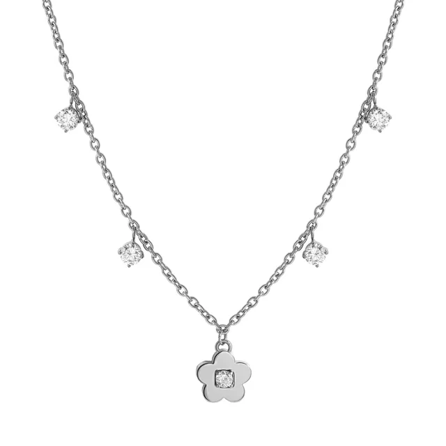 Collana G. collo Acciaio Nomination My Sophie con Fiore e Zirconi 029901/059