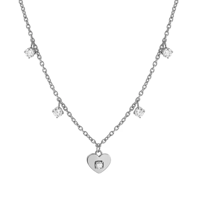 Collana G. collo Acciaio Nomination My Sophie con Cuore e Zirconi 029901/022