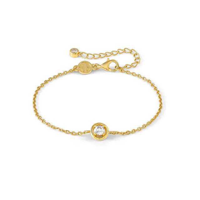 Bracciale In Argento Dorato Nomination Cosmiclove con Zircone 241703/054