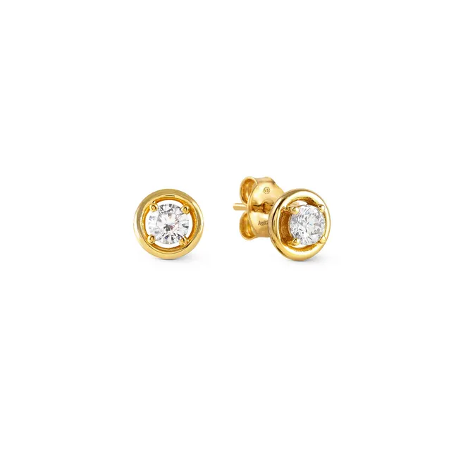 Orecchini Nomination Cosmiclove in Argento Dorato 925 e Zircone 241710/054 - immagine 2