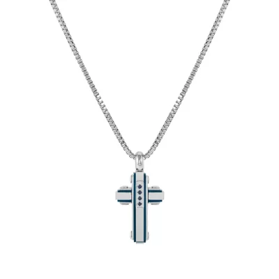 Collana Nomination Uomo in Acciaio e Zaffiri Blu Strong 028332/030