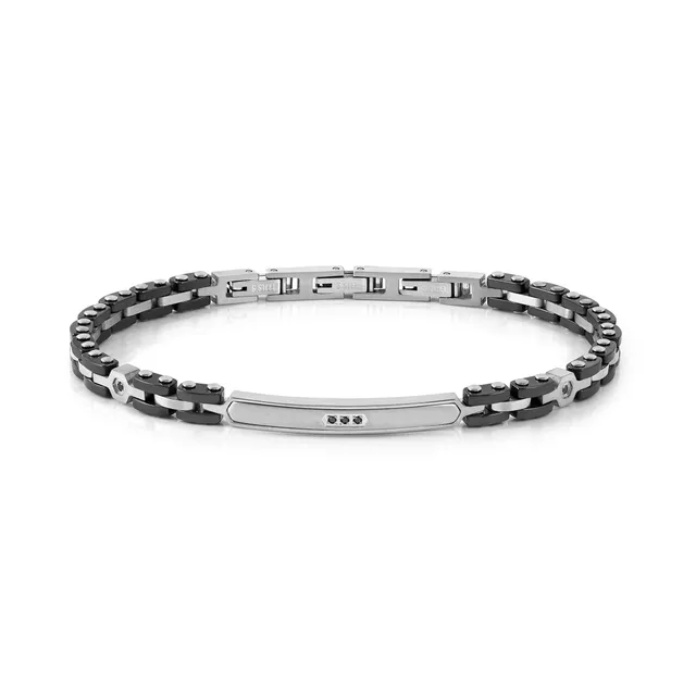 Bracciale Uomo Nomination in Acciaio con Diamanti Strong 023626/007