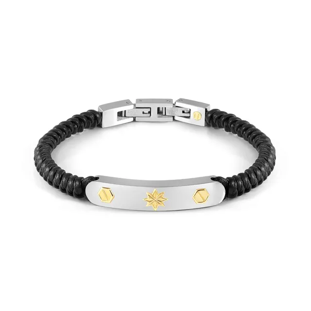 Bracciale Uomo Nomination Refined in Acciaio e Oro 150504/033