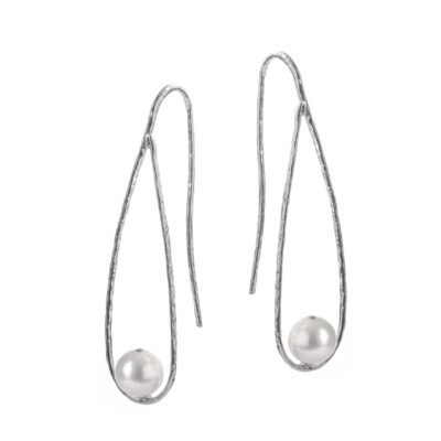 Orecchini Giulia Pendenti In Argento Athena con Perle OR7696