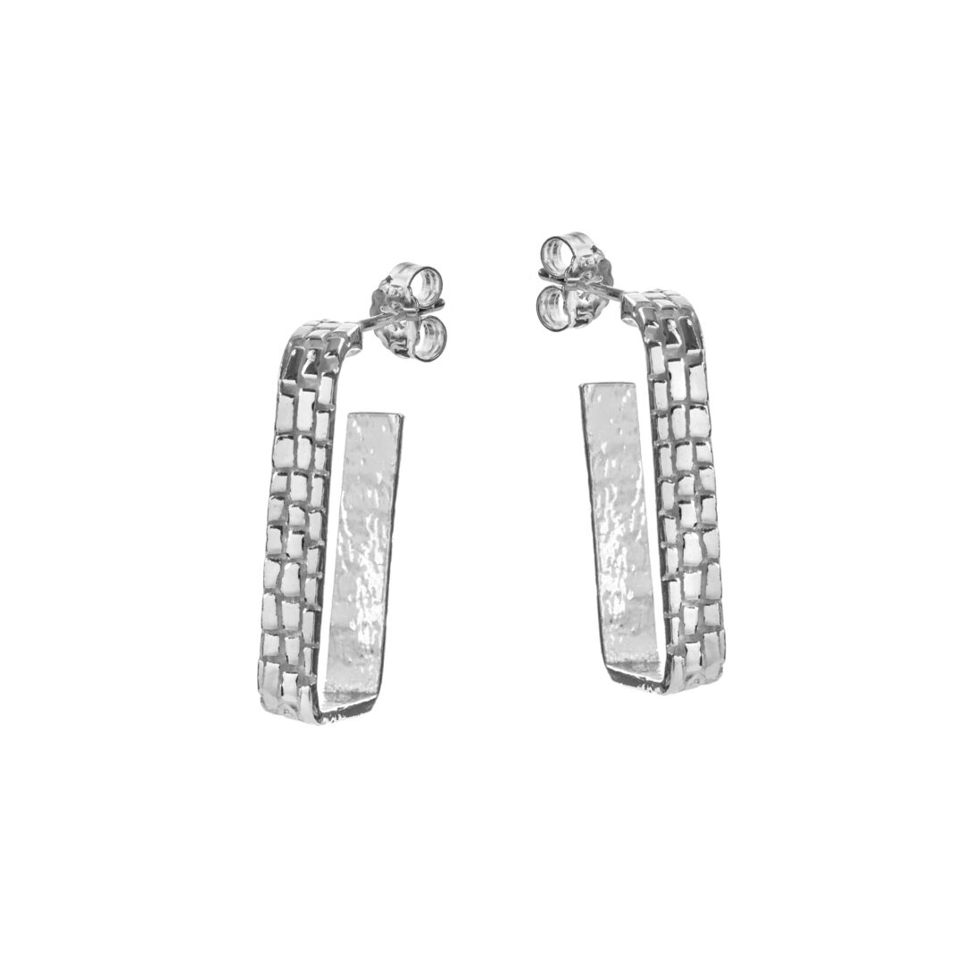 Orecchini Samantha a Lobo In Argento Athena Rettangolari OR7698