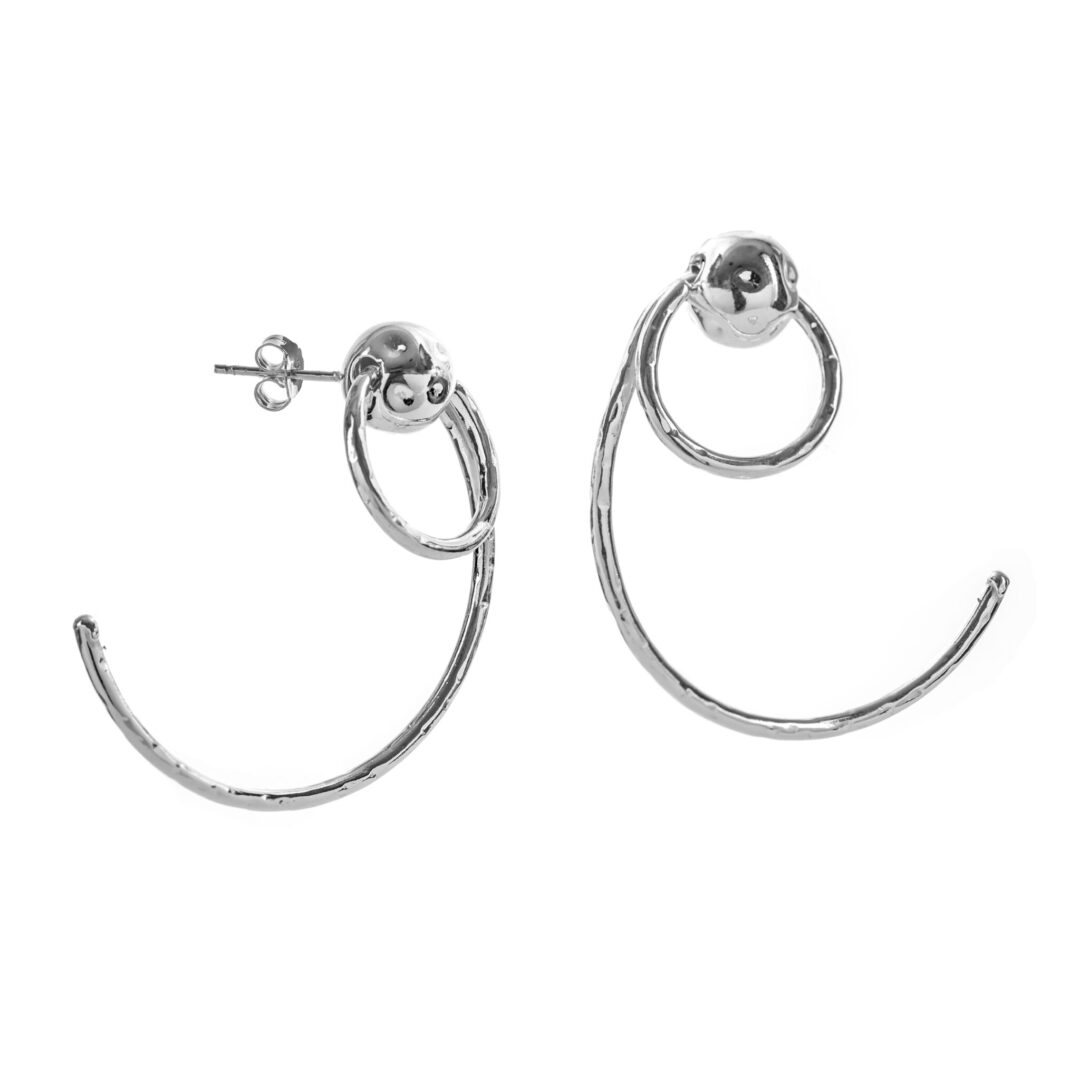 Orecchini Victoria Pendenti In Argento Athena con Ricciolo OR7708