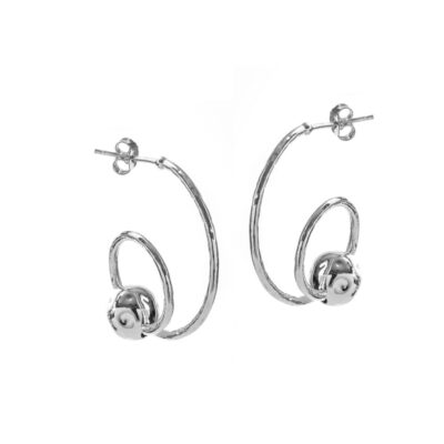 Orecchini Victoria Pendenti In Argento Athena con Ricciolo OR7709