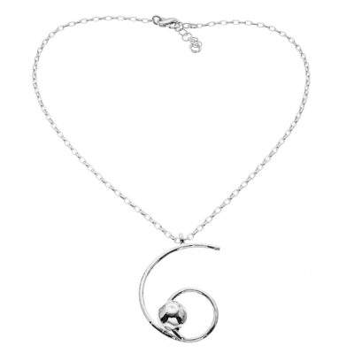 Girocollo Victoria In Argento Naturale Athena con Ricciolo CN6377