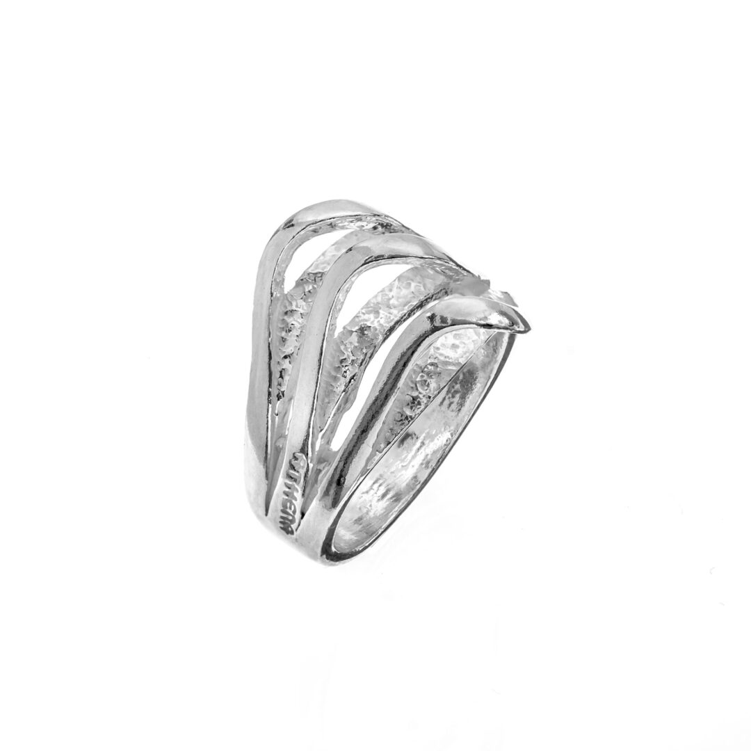 Anello Dyane In Argento Naturale con Onde AT1315/15