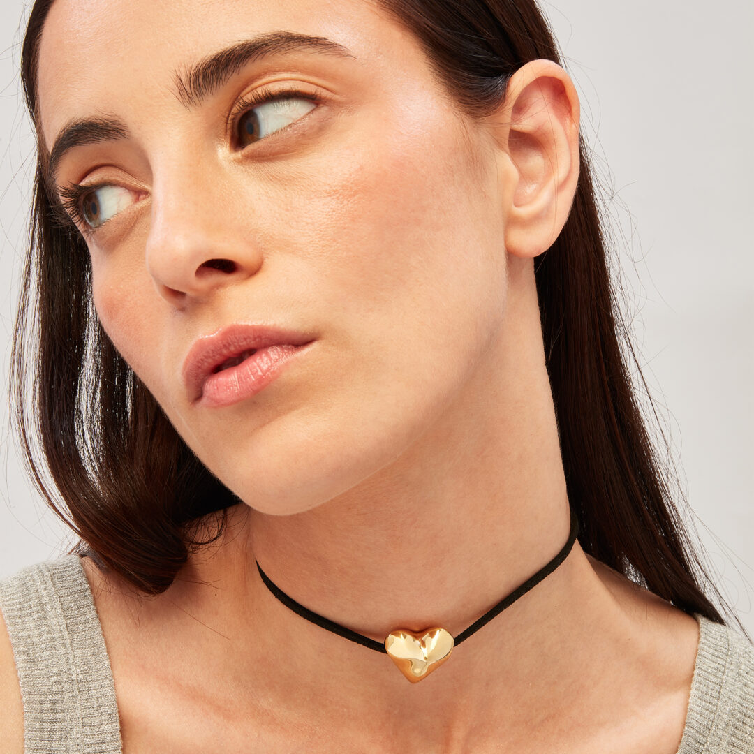 Collana Choker Acciaio Dorato Donna Breil Big Heart TJ3690 - immagine 2