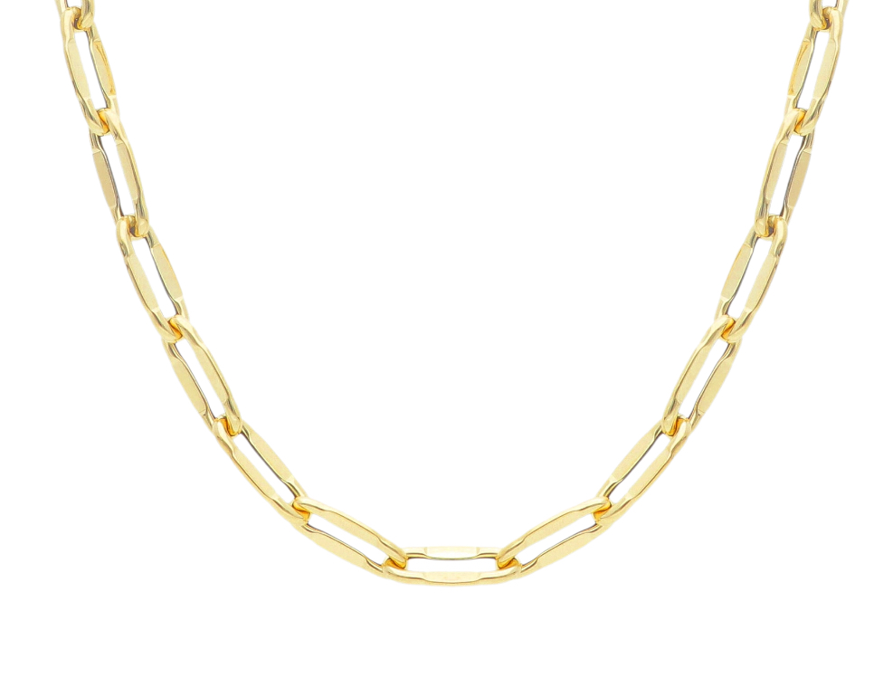 Girocollo Donna Oro Giallo 750 con Maglia Fantasia - immagine 2