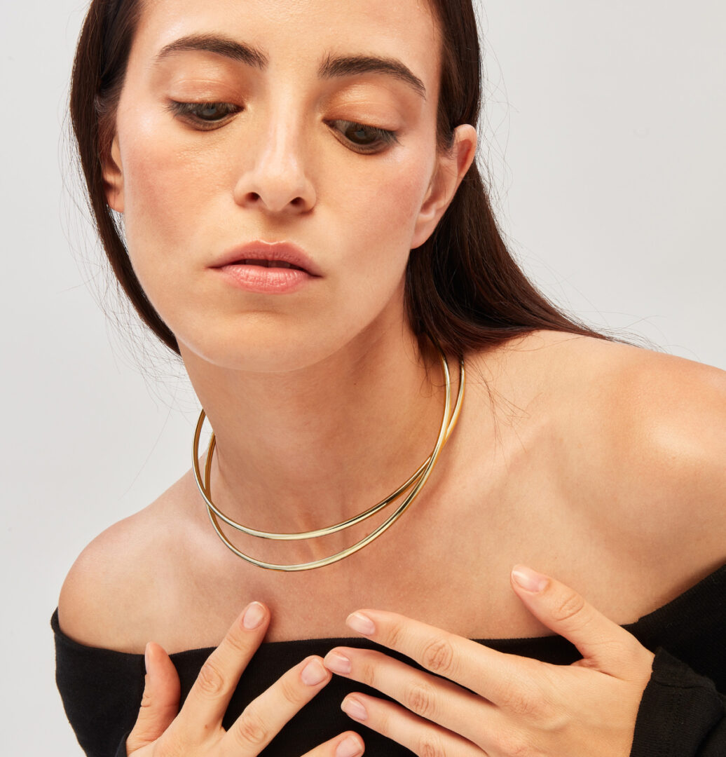 Collana in Acciaio Armonico Dorata Donna Breil Lightline TJ3674 - immagine 2
