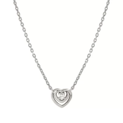 Girocollo a Cuore in Argento Nomination Cosmiclove con Zircone 241706/053