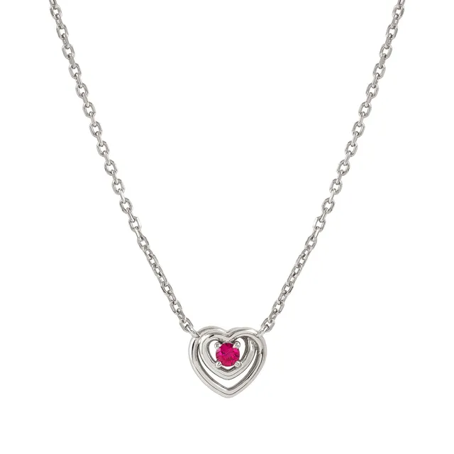 Girocollo in Argento Nomination Cosmiclove con Zircone Rosso 241707/006