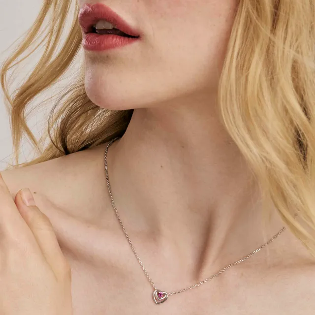 Girocollo in Argento Nomination Cosmiclove con Zircone Rosso 241707/006 - immagine 2