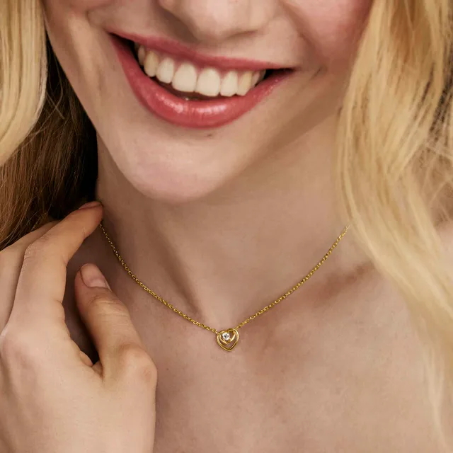 Girocollo in Argento Dorato Nomination Cosmiclove con Zircone Bianco 241706/006 - immagine 2