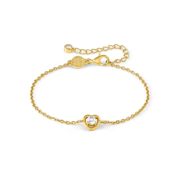 Bracciale In Argento Dorato Nomination Cosmic Love con Zircone Bianco 241703/